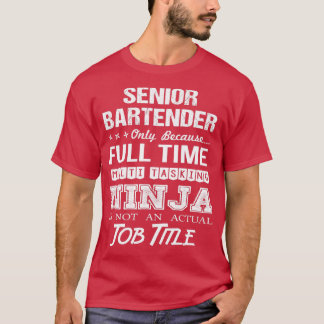 Senior Bartender Sane Persbericht T-shirt
