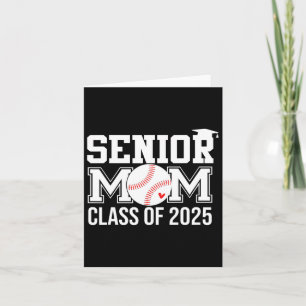 Senior Baseball Mom Senior Mom CL van 2025 Graduat Kaart
