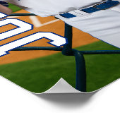 Senior Baseball Team Custom Photo Sports Poster (Hoek)