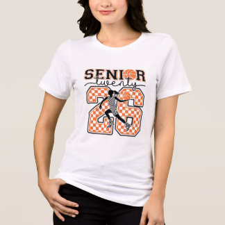 Senior Basketbal 2026 Schaakbord Zesentwintig Tri-Blend Shirt
