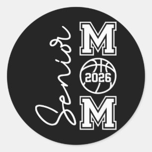 Senior Basketbal Moeder Cl Van 2026 Speler Afstude Ronde Sticker