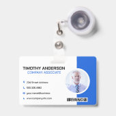 Senior Business Man | Streepjescode Badge (Front with Retractable)