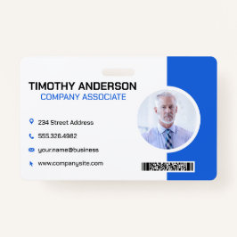 Senior Business Man | Streepjescode Badge