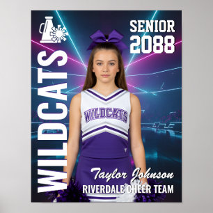 Senior Cheer Team Aangepaste Cheerleader Foto Spor Poster