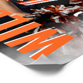 Senior Cheer Team Cheerleader Avond Ster Foto Poster (Hoek)