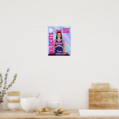 Senior Cheer Team Cheerleader Foto Iridescent Poster (Keuken)