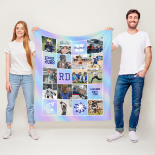 Senior Cheer Team Op maat gemaakte Foto Iriserend Fleece Deken