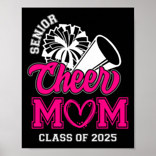Senior Cheerleader Mom Cheer CL van 2025 Afstudere Poster