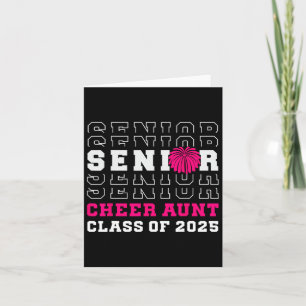 Senior Cheerleader Tante Cheer Cl Van 2025 Afstude Kaart