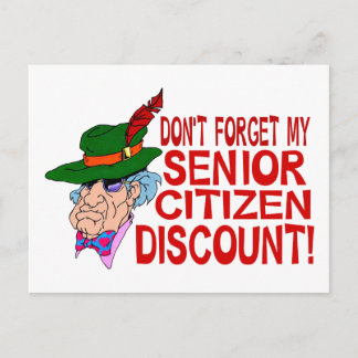 Senior Citizen Discount Briefkaart