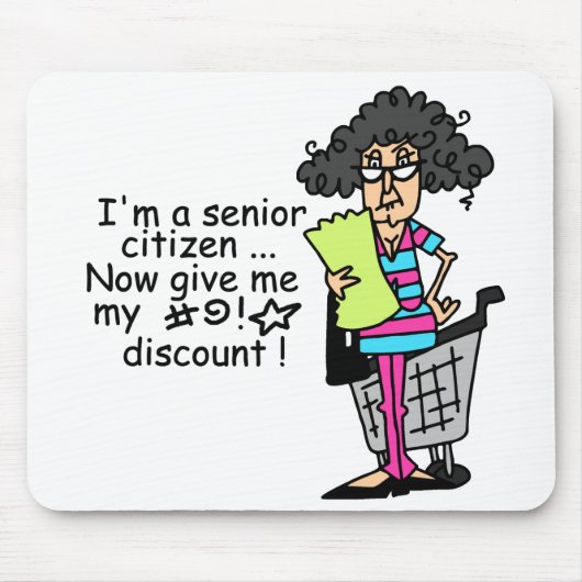 Senior Citizen Discount Muismat (Voorkant)