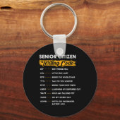 Senior Citizen &#; s sms-code Grappige oude mensen Sleutelhanger (Voorkant)
