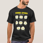Senior Citizen Sms Code Ouderen Ouderen T-shirt (Voorkant)