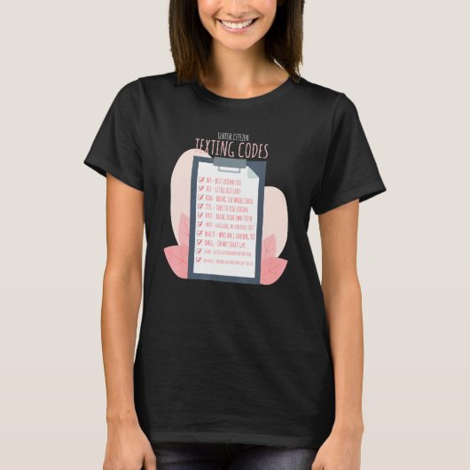 Senior Citizen Sms Codes Elederly People Gran T-shirt (Voorkant)