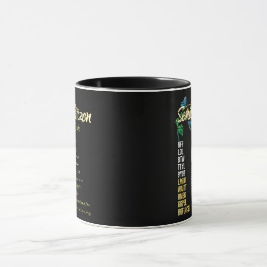 Senior Citizen Textion Code Funny Grandpa Mok (Midden)