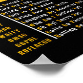 Senior Citizen's Texting Code Cadeau voor Gra Poster (Hoek)