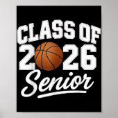 Senior Cl 2026 Basketball Champion School Spirit A Poster (Voorkant)
