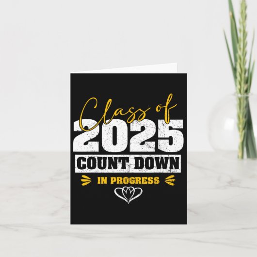 Senior CL van 2025 Aftellen naar Afstuderen Matchi Kaart (Voorkant)