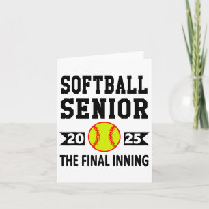 Senior CL van 2025 Softll Senior Night Afstuderen Kaart