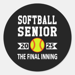Senior CL van 2025 Softll Senior Night Afstuderen Ronde Sticker