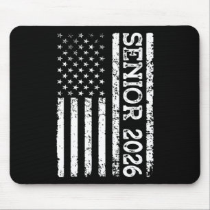 Senior Cl van 2026 Patriottische Amerikaanse Vlag Muismat