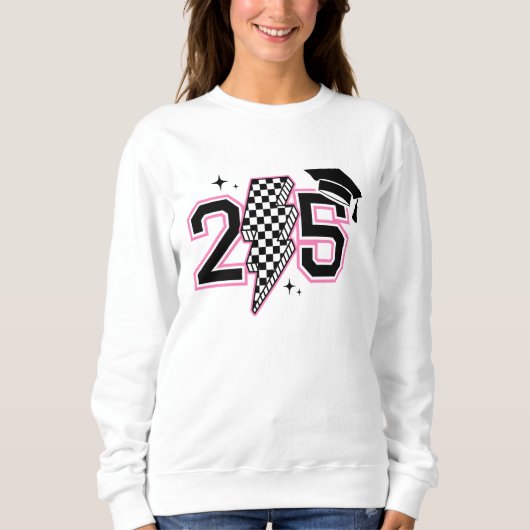 Senior Class 2025 retro Afstuderen Senior t-shirt (Voorkant)