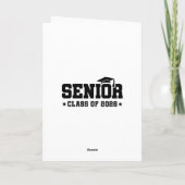 Senior Class of 2026 Bold Graduation Typography Kaart (Achterkant)