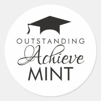 Senior Class of 2026 Graduation Party Mint  Ronde Sticker