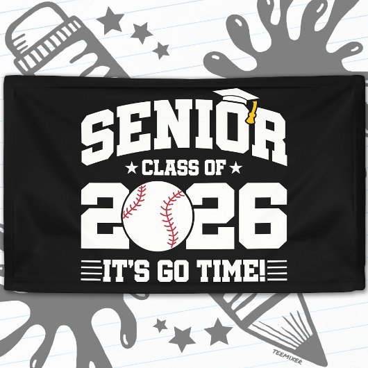 Senior Class of 2026 It’s Go Time Baseball Grad Spandoek