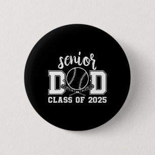 Senior Dad Baseball 2025 CL van 2025 Trotse Vader  Ronde Button 5,7 Cm