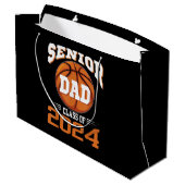 Senior Dad Klasse van 2024 Groot Cadeauzakje (Achterkant Gekanteld)