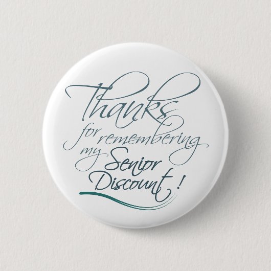 Senior Discount Button (Voorkant)