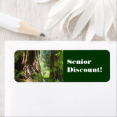 Senior Discount! labels stickers Oude Redwoods (Insitu)