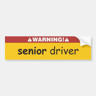 senior driver bumpersticker