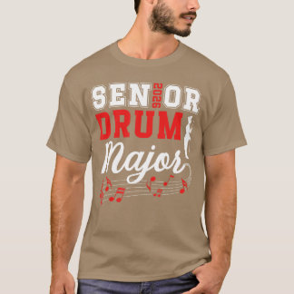 Senior Drum Major Klasse van 2026 Marching Band Se T-shirt