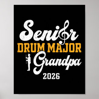 Senior Drum Major Opa 2026 Afstuderen Matching Poster