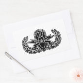 Senior EOD stencil Rechthoekige Sticker (Envelop)