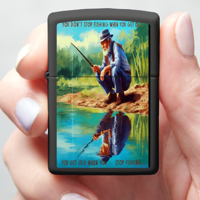 Senior Fisherman's Reflection (In Hand)