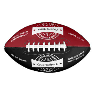 Senior Football Award Memento White Badge