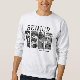 Senior Football Dad Custom Afbeelding Brushstroke Trui