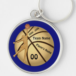 Senior Gift Ideeën for Basketball Jouw tekst, COL Sleutelhanger