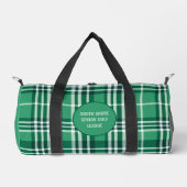 Senior Golfer "Evergreen Tartan" Plaid Plunjezak (Voorkant)