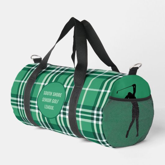Senior Golfer "Evergreen Tartan" Plaid Plunjezak (Rechterhoek)