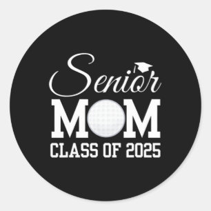 Senior golfmoeder 2025 CL van 2025 Afstuderen teru Ronde Sticker