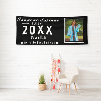 Senior Grad Banner - Aangepaste foto klas van jaar
