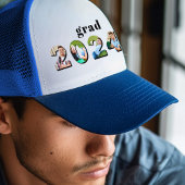 Senior High School Class van 2024 Foto Afstuderen Trucker Pet