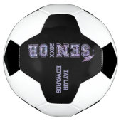 Senior Jaar Afstudeerder Afstuderen Glitter Jaar Voetbal (Gedraaid)