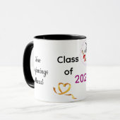 Senior Klas van 2026 koffiemok Mok (Voorkant links)