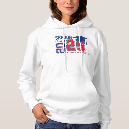 Senior klasse van 2025 hoodie (Voorkant)