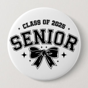 Senior klasse van 2025 ronde button 4,0 cm
